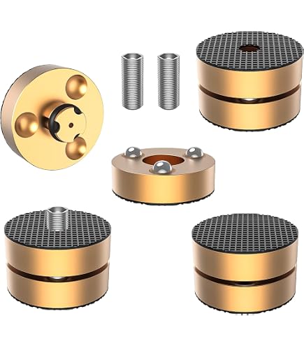 Brollitest 4 Pieds Absorbeurs Hi-Fi à Ressort 38.5x43mm - Amortisseurs Anti-Vibrations Pour Haut-Parleurs Et Subwoofers