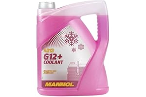 MANNOL 5L Coolant Antifreeze G12+ RED Ready Mixed -30°C / +125 German Hi Spec