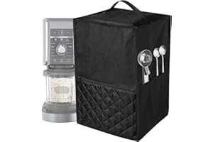 Grillix Copertura Antipolvere per Gelatiera, Custodia Protettiva, Impermeabile, Coperchio Robusto con Design Aperto Inferiore, per Dolcetti Ghiacciati, per il Gelatiere NINJA NC501, NC301, NC299AMZ