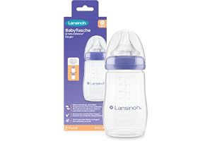Lansinoh PP NaturalWave® Flaska 240ml Mjuk Silikonnapp M Från 3 månader