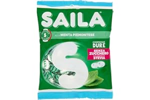 Saila - Compresse alla Menta, Caramelle Senza Zucchero, con Estratto di Stevia - 75 gr