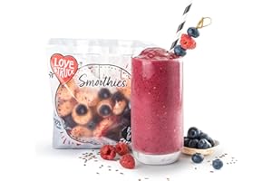 Love Struck Smoothie Bundle, Blueberry Thrill, Pack of 20 Frozen Fruit Sachets, Simply blend with juice or water for the perfect smoothie every time. High fibre, low fat. Good Mood Food.…
