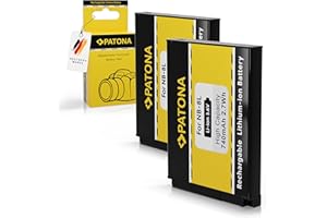 PATONA 2X Bateria NB-8L Compatible con Canon PowerShot A2200, A3000IS, A3200IS, A3300 IS