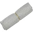 Asian Hobby Crafts Flower Mesh Net Solid Fabric for Flower Bouquet, Trousseau Packing, Fabric for Gift Wrapping, Party Hall Decor, Sweet Boxes, Gift Decoration (Size :7 Meters, Color - Silver)
