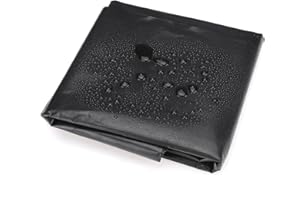BLANKETSWARM Manta de goma para estanques Koi, 150 cm x 200 cm, color negro, 1,5 x 2 m.
