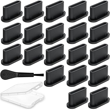 4 Stuks Mobiele Stofpluggen Hoesje Voor Telefoon Zelfklevende Antistofstopper Stekker Voor Telefoon Usb C-poort Deksel Beschermer Plug Anti-blokkering Mondknevel Androïde Silicagel