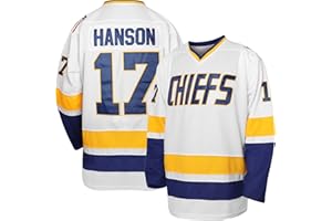 vinking Hanson Brothers Jersey, Charlestown Chiefs 16,17,18 Slap Shot Ice Hockey Movie Jersey