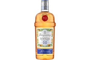Tanqueray Flor De Sevilla Alcohol Free Spirit | 0.0% vol | 70cl | Zesty Taste of Seville Orange & Gin Botanicals | Bold &Bittersweet | Enjoy in a Gin Glass with Tonic