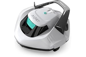 AIPER Seagull SE Cordless Robotic Pool Cleaner, Pool Vacuum Lasts 90 Mins, LED Indicator, Self-Parking, Ideal for Flat Pools up to 30 Feet in Length- White