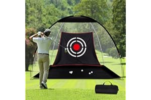 KAIDIDA Golf Practice Hitting Nets for Backyard and Indoor Use - Heavy Duty, Portable Golf Impact Nets with Frame