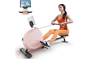 Superun Vogatore per Casa, Vogatore Magnetico con 32 Livelli di Resistenza, APP Controllo Vogatore Professionale per Casa con LCD Display