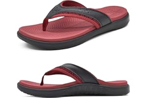 KuaiLu Infradito Uomo con Comode Ortopedichehe Arch Support Spiaggia Piscina Estive Sportivi Sandali Ciabatte Leggere Antiscivolo Gomma Suole 40-49