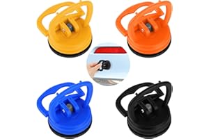 Chutoral 4Pcs Car Dent Puller Car Dent Removal Tools, Car Dent Puller, Car Dent Removal Kit, Paintless Suction Cups, Handle Lifter for Home Garage Car Repair Shop