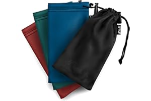 Edison & King Funda para Gafas - Paquete de 4 - microfibra