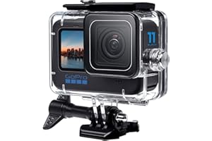 Vkesen Carcasa impermeable, carcasa protectora para GoPro Hero 12/Hero 11/Hero 10/Hero 9 Black, accesorios de buceo subacuático