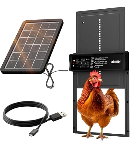 Porta Automatica Per Pollaio Con Timer - Impermeabile, Anti-Schiusura, Batteria AA (Non Incluse) - Foto 11