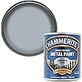 Hammerite Direct to Rust Metal Paint - Smooth Silver Finish 750ML