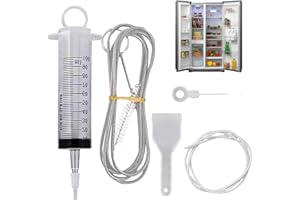 Genevieve Kühlschrank Abflussloch Reinigungsset Kühlschrank Reinigungsbürste Spritze Reinigungsschlauch Kühlschrank Abflussloch Verstopfungsentferner