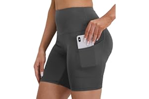 Merlvida Mallas Cortas Mujer Cintura Alta Leggins Cortos Deportivos con Bolsillos Opaco Pantalones Cortos Deporte Elásticos Shorts Pantalon Corto Leggings Ropa Verano para Yoga Fitness Ciclista