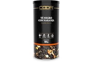 COOR SMART NUTRITION COOR - Té Negro con Naranja - Formato de Bote de 100 g - Té Negro Camellia Sinensis con Corteza de Naranja - Sin Azúcares y Libre de Alérgenos - Indicado para Elaborar Bebidas Aromáticas