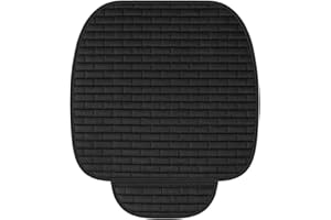 Nramwell 52 x 51 cm Car Front Seat Cushions, Anti-Slip Driver Seat Pad, Soft and Breathable Car Seat Cushion, Black Car Driver Seat Cushion, Universal Car Front Seat Cushions for Most Car, SUV