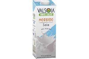 Valsoia - Bevanda Soia Gusto Morbido, Formato Tetra Brik da 1000 ml, Senza Lattosio e Glutine, Fonte di Proteine Vegetali, Ideale anche per Vegani, Vegetariani e Celiaci