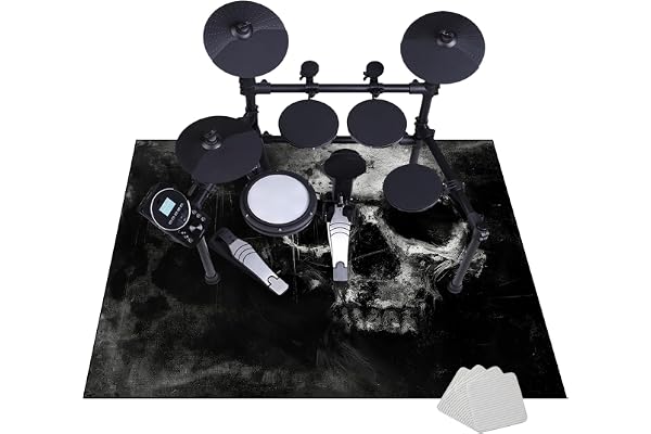 160 x 140 cm Tapis Batterie Tapis De Tambour Tapis insonorisant pour Batterie électronique, Tapis antidérapant Tapis de Batterie Acoustique Drum Mats Tapis de Piano Tapis d'instrument de musique