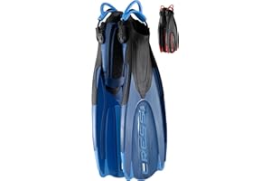 Cressi Maui Fins - Adjustable Long or Short Fins for Swimming and Snorkelling, Adult Unisex
