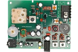 PLYISTY AM Transmitter Kit Adjustable 530 to 1600KHZ Medium Wave Transmitter for School Experiment, Power Supply 9V2A DC, HF Transmitting Power