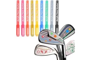 GOLFUPP 9 Pcs DIY Golf Club Markers Pens Golf Club Paint - Fill In, Customise or Renovate Golf Clubs and Golf Balls