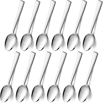 12 Cuillères à Café En Acier Inoxydable Yarebest - Petites Cuillères Polyvalentes
