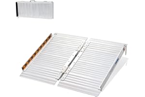 gardhom Wheelchair Ramp 2FT -7 FT Folding Aluminum Ramps for Wheelchairs for Mobility Scooters Home Entrance Threshold Doorways