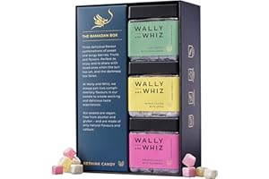 ‎WALLY AND WHIZ Wally and Whiz - The Ramadan Box – Dänische Gourmet Fruchtgummis – 3 Schmecken - Ramazan Süßigkeiten Box - Alkoholfrei, Vegane, Gluten & Laktosefrei - Vegane Süßigkeiten 420g