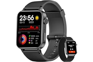 FEIPUQU Smart Watch for Men Women - Answer and Make Call, Blood Oxygen, Heart Rate, Sleep Monitor, 1.69" HD Screen 100+ Sport Modes, Calorie Step Counter, Calculator, Smartwatches for Android and iOS Phone