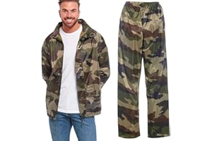 Arctic Storm Waterproof Rain Suit Hooded Jacket & Trousers Set