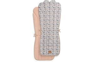 Elodie Details Coussin de Siege Poussette Universelle Réversible, Rembourrée et Lavable Reducteur Poussette CosyCushion Accessoire Poussette - Blue Garden Light