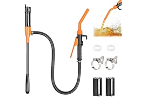 Herbst Elektrische Transferpumpe, Kanisterpumpe mit Schlauch Tragbare Kraftstoffpumpe Akku Kraftstoff Umfüllpumpe (Ohne Akku) Benzinpumpe - 2,4 GPM für Auto Motorrad zum Benzin Diesel Kraftstoffe