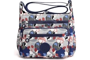 outer treasure Womens Large Crossbody Bag,Shoulder Bag with Wide Strap and Multipurpose Shoulder Nylon Crossbody Bags for Women