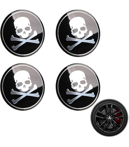 Lot De 4 Autocollants Cache-Moyeux En Fibre De Carbone – Diamètre 50 Mm – Adhésif Double Face – Aluminium
