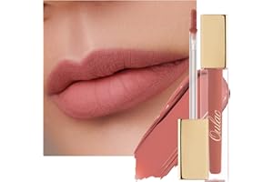 Oulac Rossetto Liquido Matte, Pesca Nudo Rossetti Colore Intenso, Tinta Labbra Finish Matte, Lunga Tenuta, Ricco di vitamina E, Consistenza crema, Vegana&Senza crudeltà 4.5ml (M11) French Kiss