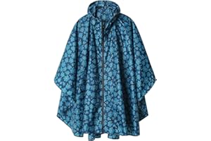 SAPHIROSE PONCHO Poncho Pioggia Impermeabile per Adulti Multiuso Mantella Antipioggia con Cappuccio
