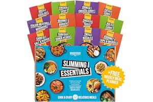 SPICE 'N' TICE Slimming Essentials - 12 Slimming Friendly Meal Spice Recipe Kits, Made Easy - Free Slimming Food Planner - Premium Spices & Authentic Weight Loss Recipes