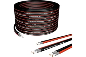 Germany B.e.s.t Solarkabel Duplex 4mm2 PV TÜV Zertifiziertes Kabel Aus Kupfer, Photovoltaik 50m Schwarz Und Rot