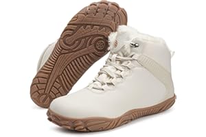 SISTTKE Barefoot Botas Invierno Hombre Mujer Cálido Impermeable Forradas Botines de Nieve Cálido Antideslizant Outdoor Ligero