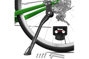 EFEALL Bequille de Velo de 18/40 mm D'Espacement des Trous pour VTT Adulte de 26 à 29 Pouces, Réglable en Aluminium, Robuste et Antidérapante Bequille Vélo pour VTT, E-Bike