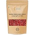 Organic Nature Mathania Red Chilli Lal Mirch Sabut Stemless (pack of 400 gram)