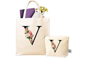 LA FÁBRICA DE INVENTOS Bolsas de Tela Personalizadas - Tote Bag Personalizada + Neceser - Bolsa Tela Personalizada Mujer - Regalos Personalizados - Regalo Original Mujer - Bolsa Compra Reutilizable