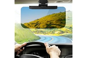 YAASIER Estensore Parasole Auto, Guida Visiera HD Regolabile e Prolunga Visiera Estensione Parasole per Sedile Anteriore Conducente o Passeggero Universale Per Tutte le Auto