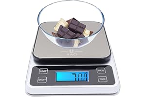 Ukaci Balance Cuisine Electronique 10kg /22lb, Balance numérique avec LCD, Balance de cuisine alimentaire, Balance de cuisine digitale compacte, Petit Electroménager balance de cuisine,