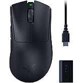 Razer DeathAdder V3 Pro + Razer HyperPolling Kablosuz Adapt&ouml;r - Ultra Hafif Kablosuz Ergonomik Esports Mous (63g, Focus Pro 3